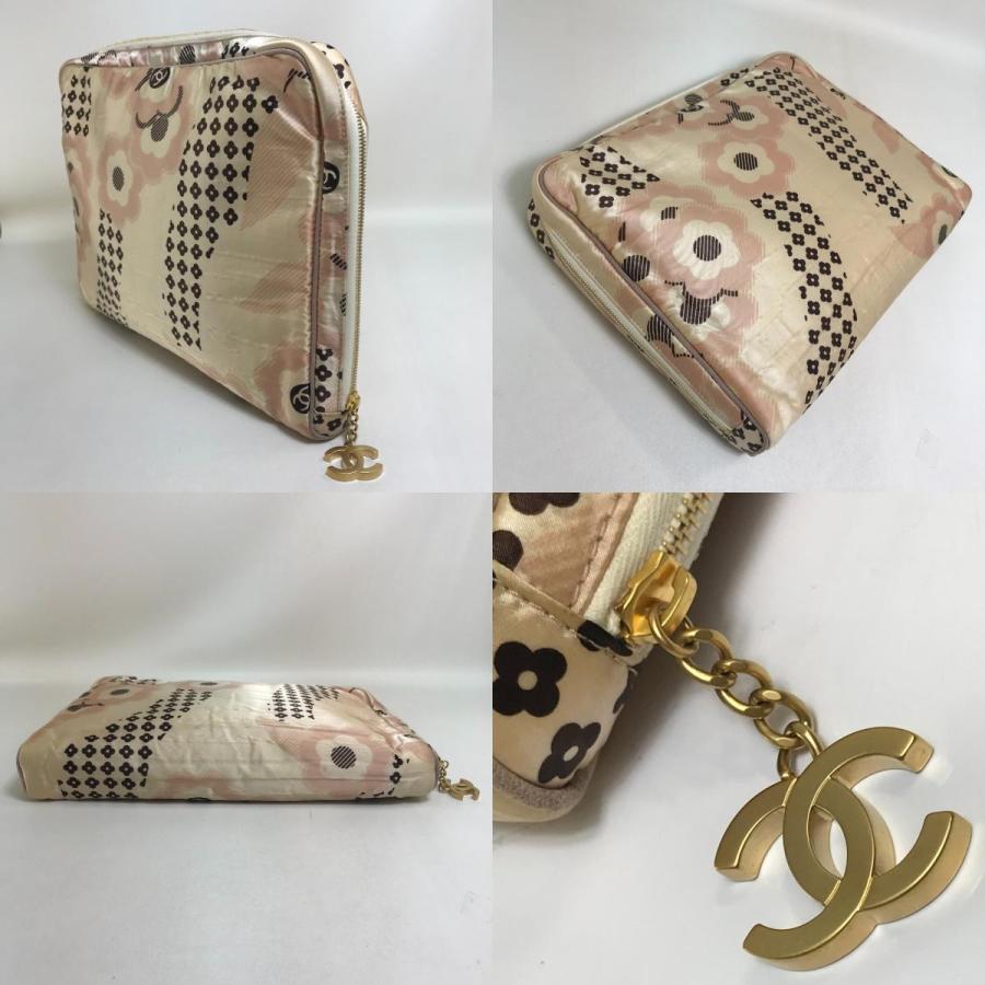 CHANEL シャネル カメリア アイマスク ポーチ ピロー セット トラベルケース ナイロン ピンク レディース【中古】_8