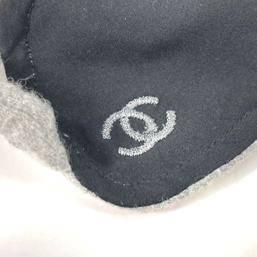 美品 CHANEL シャネル CC ココマーク アイマスク トラベルグッズ 睡眠グッズ 雑貨 グレー レディース【中古】｜reference｜06