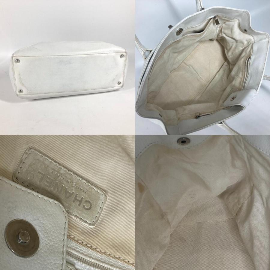 CHANEL シャネル エグゼグティブ CC ココマーク カバン ショルダーバッグ 肩掛け トートバッグ ホワイト レディース【中古】 | CHANEL | 08