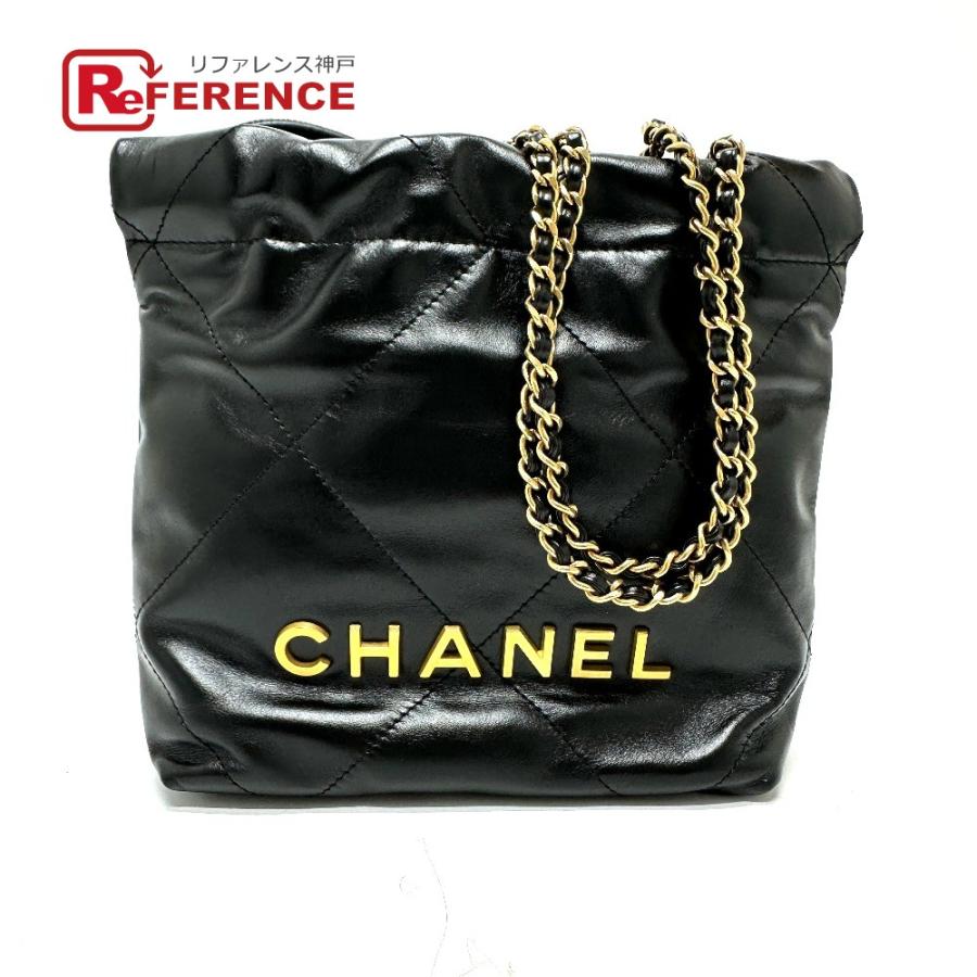 CHANEL 未使用 シャネル AS3980 CHANEL22 ミニ 2WAY カバン ココマーク  
