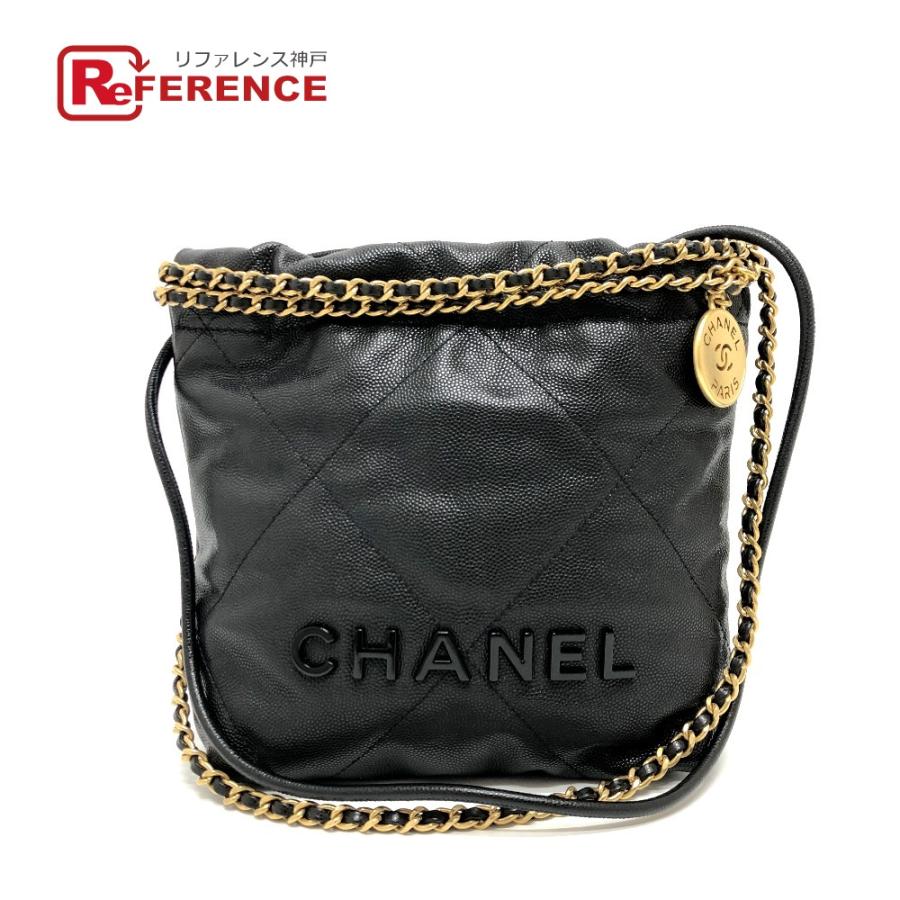 CHANEL 未使用 シャネル AS3980 シャネル22 ソーブラック ミニ CHANEL 未使用 シャネル AS3980 シャネル22 ソーブラック ミニ