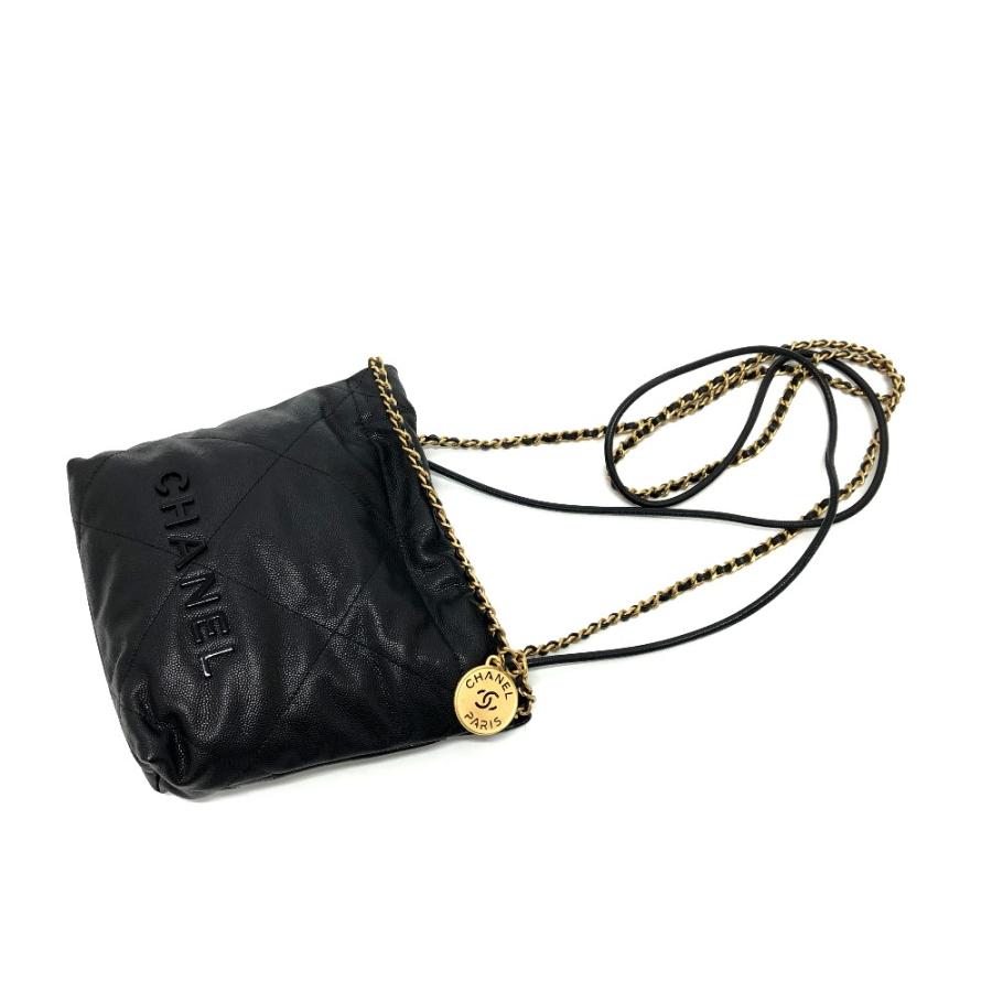 CHANEL 未使用 シャネル AS3980 シャネル22 ソーブラック ミニ CHANEL 未使用 シャネル AS3980 シャネル22 ソーブラック ミニ