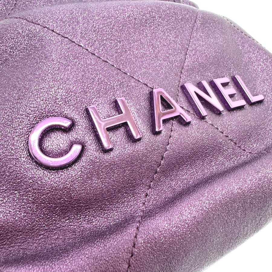 CHANEL（シャネル） 未使用 AS3980 CHANEL22 ラメ オールパープル 2WAY