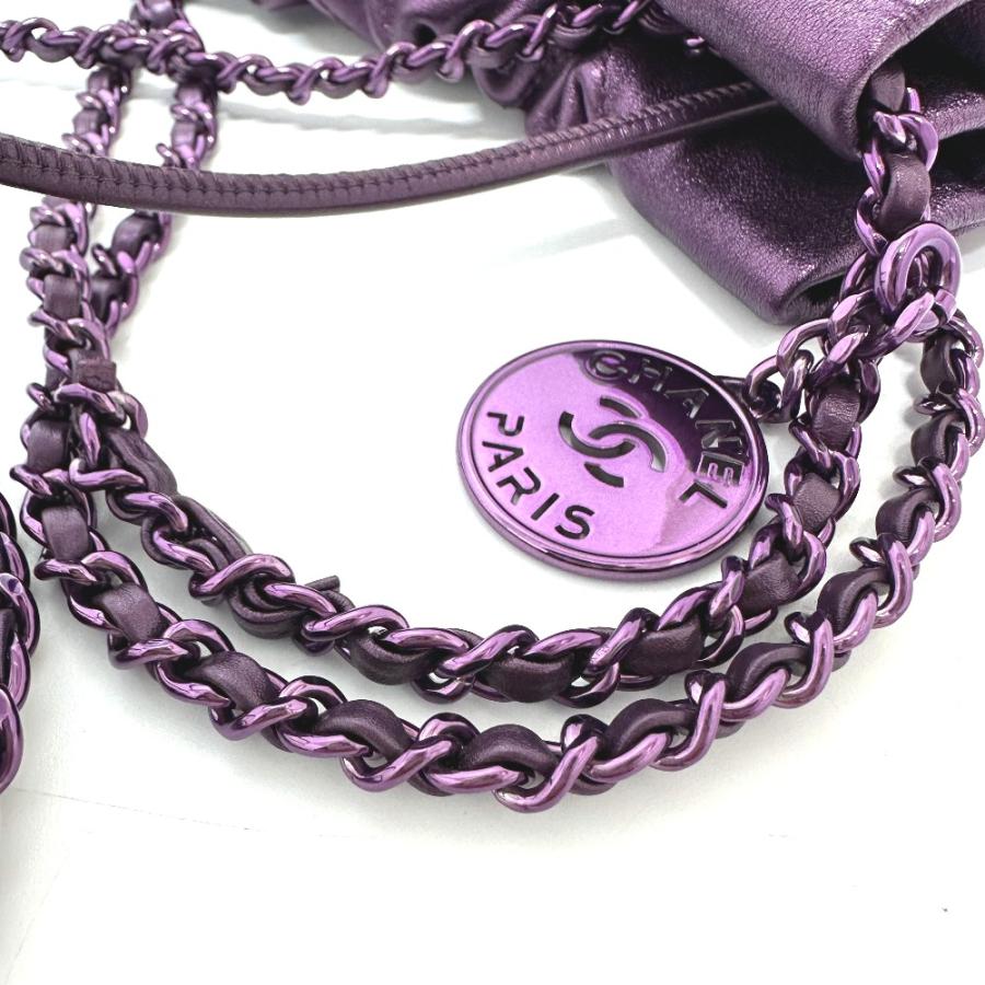 シャネル CHANEL CHANEL22 ラメ オールパープル AS3980 2WAYバッグ チェーンバッグ カバン 肩掛け ショルダーバッグ レザー パープル 未使用 CHANEL（シャネル） 未使用 AS3980 CHANEL22 ラメ オールパープル 2WAY