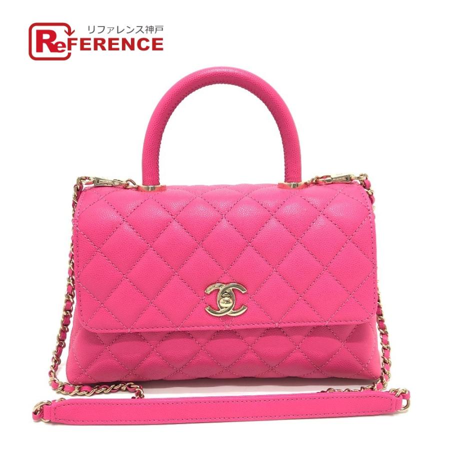 CHANEL 未使用 シャネル A92990 マトラッセ ココハンドル XS 2WAY 