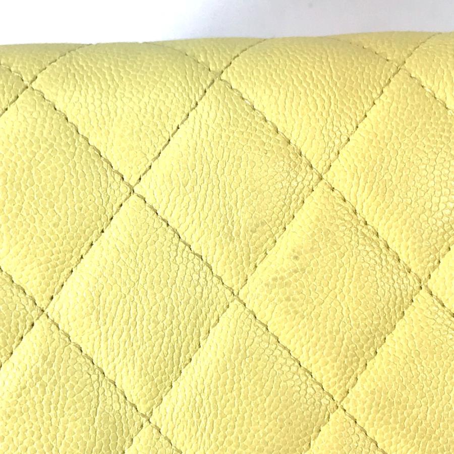 CHANEL シャネル フィリグリー CC ココマーク 2つ折り ロングウォレット 長財布 イエロー レディース【中古】 | CHANEL | 07