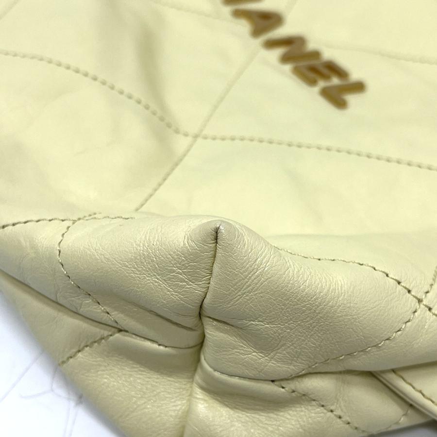 未使用 CHANEL シャネル CHANEL22 シャネル22 スモール チェーン 2WAY デイパック カバン バッグ リュックサック イエロー 【中古】 | CHANEL | 06