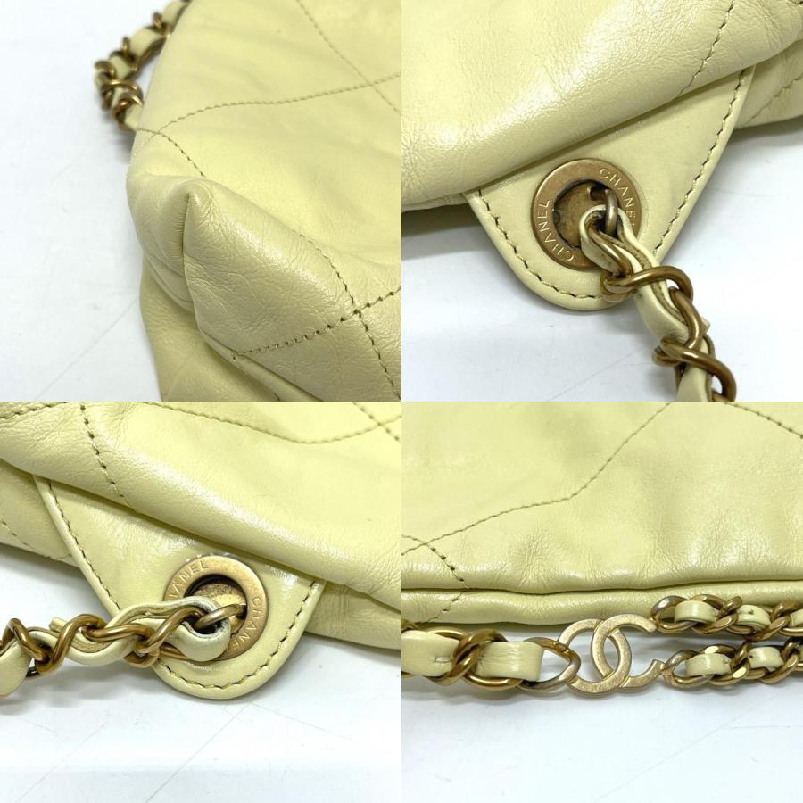 未使用 CHANEL シャネル CHANEL22 シャネル22 スモール チェーン 2WAY デイパック カバン バッグ リュックサック イエロー 【中古】 | CHANEL | 07