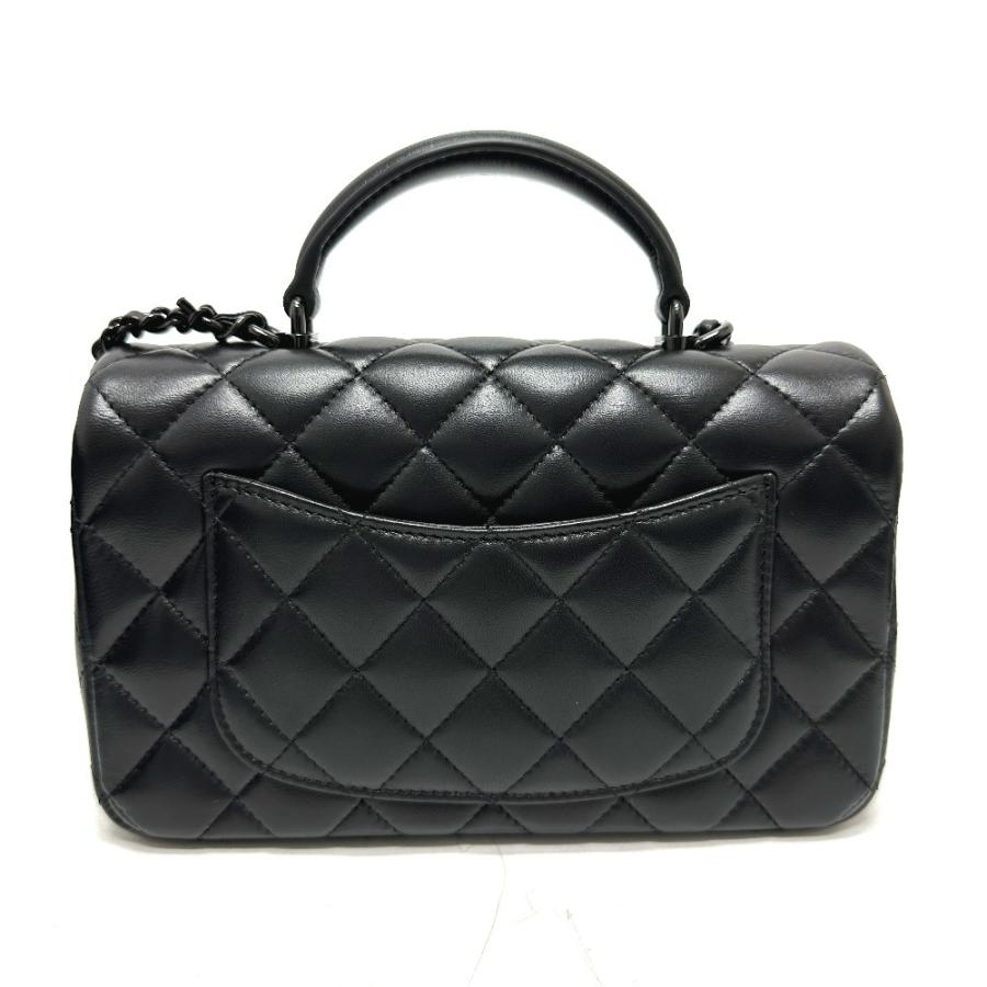 CHANEL ノベルティ チェーンショルダーバッグ トップハンドル ブラック 2WAY♡【 CHANEL】チェーン ホーボーバッグ トップハンドル (CHANEL