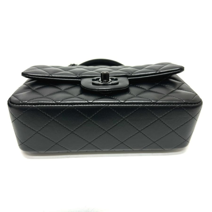 CHANEL（シャネル） 未使用 トップハンドル ソーブラック 2WAYバッグ