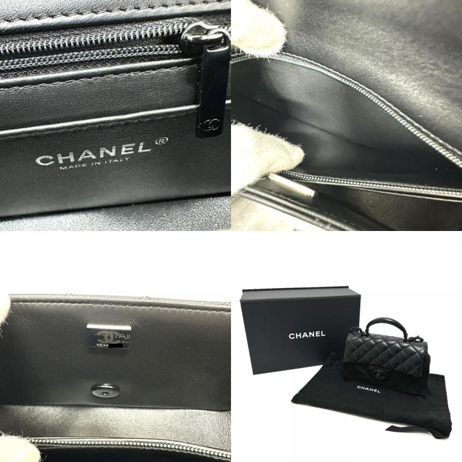 CHANEL（シャネル） 未使用 トップハンドル ソーブラック 2WAYバッグ