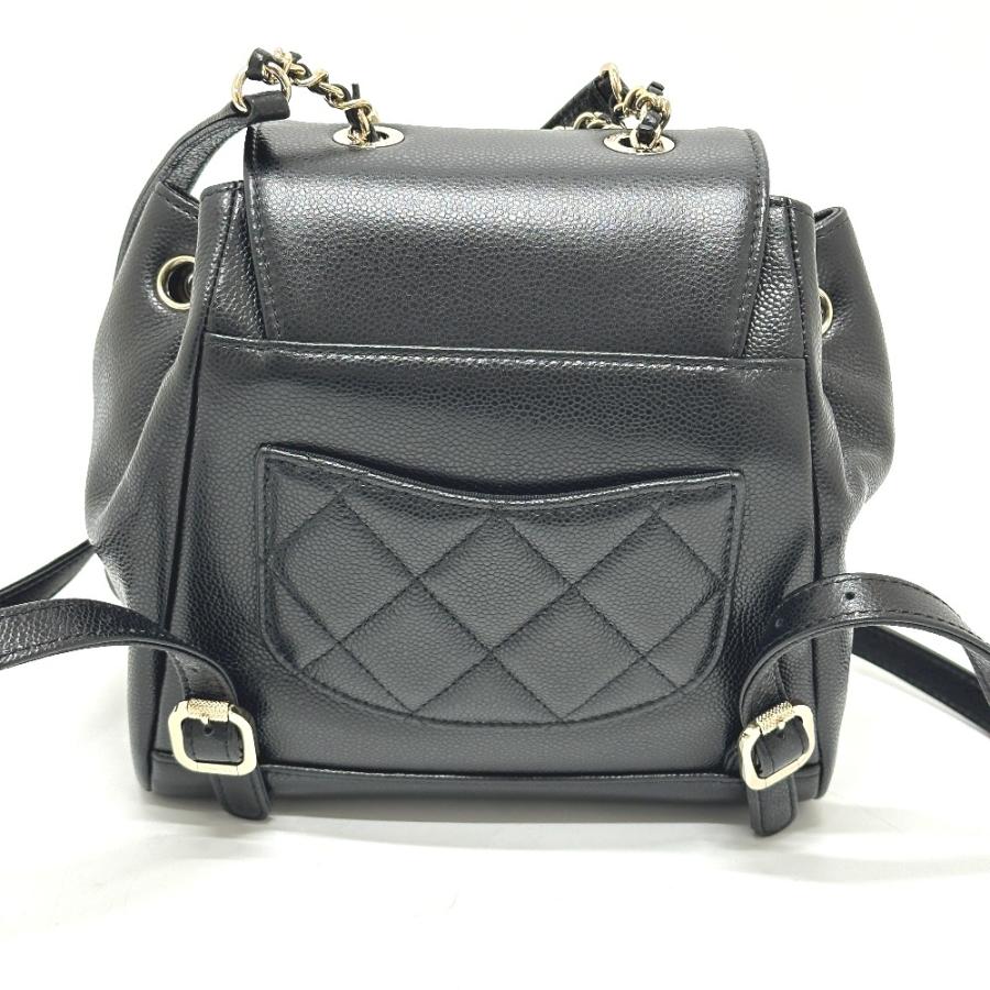 新品 CHANEL シャネル AS3530 ココマーク ターンロック ミニ バックパック リュックサック ブラック レディース【新品】の画像