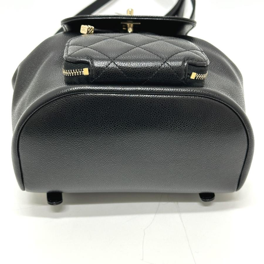 新品 CHANEL シャネル AS3530 ココマーク ターンロック ミニ バックパック リュックサック ブラック レディース【新品】の画像