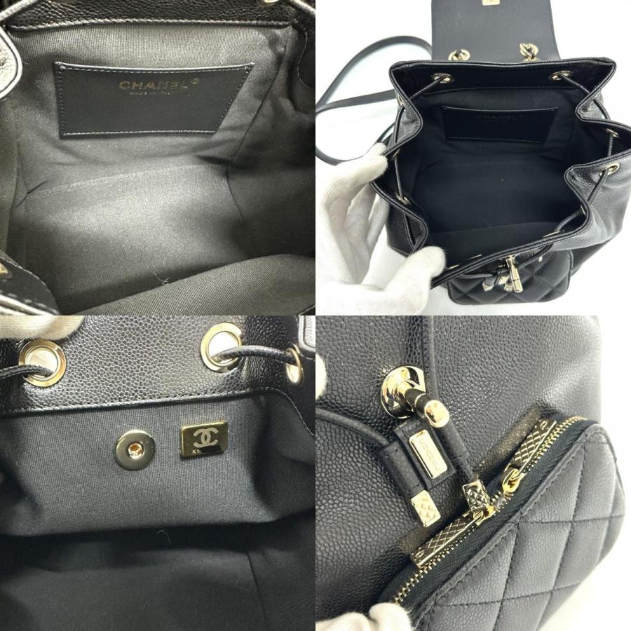 新品 CHANEL シャネル AS3530 ココマーク ターンロック ミニ バックパック リュックサック ブラック レディース【新品】の画像