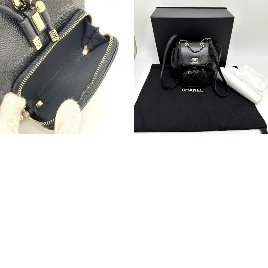新品 CHANEL シャネル AS3530 ココマーク ターンロック ミニ バックパック リュックサック ブラック レディース【新品】の画像