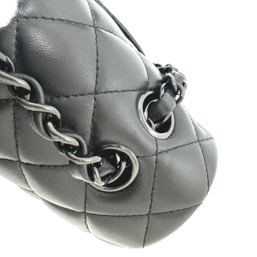シャネル CHANEL マトラッセ25 ソーブラック A01112 Wフラップ Wチェーン ショルダーバッグ ラムスキン ブラック 未使用 CHANEL（シャネル） 未使用 A01112 マトラッセ25 ソーブラック W