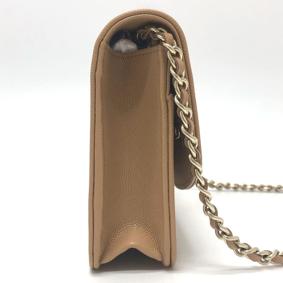 未使用 CHANEL シャネル AP4653 ココマーク チェーンウォレット メティエダール コレクション ショルダー ベージュ レディース【中古】_2