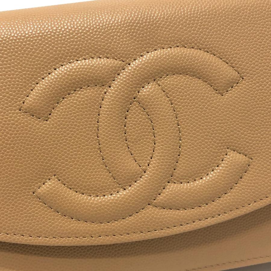 未使用 CHANEL シャネル AP4653 ココマーク チェーンウォレット メティエダール コレクション ショルダー ベージュ レディース【中古】_7