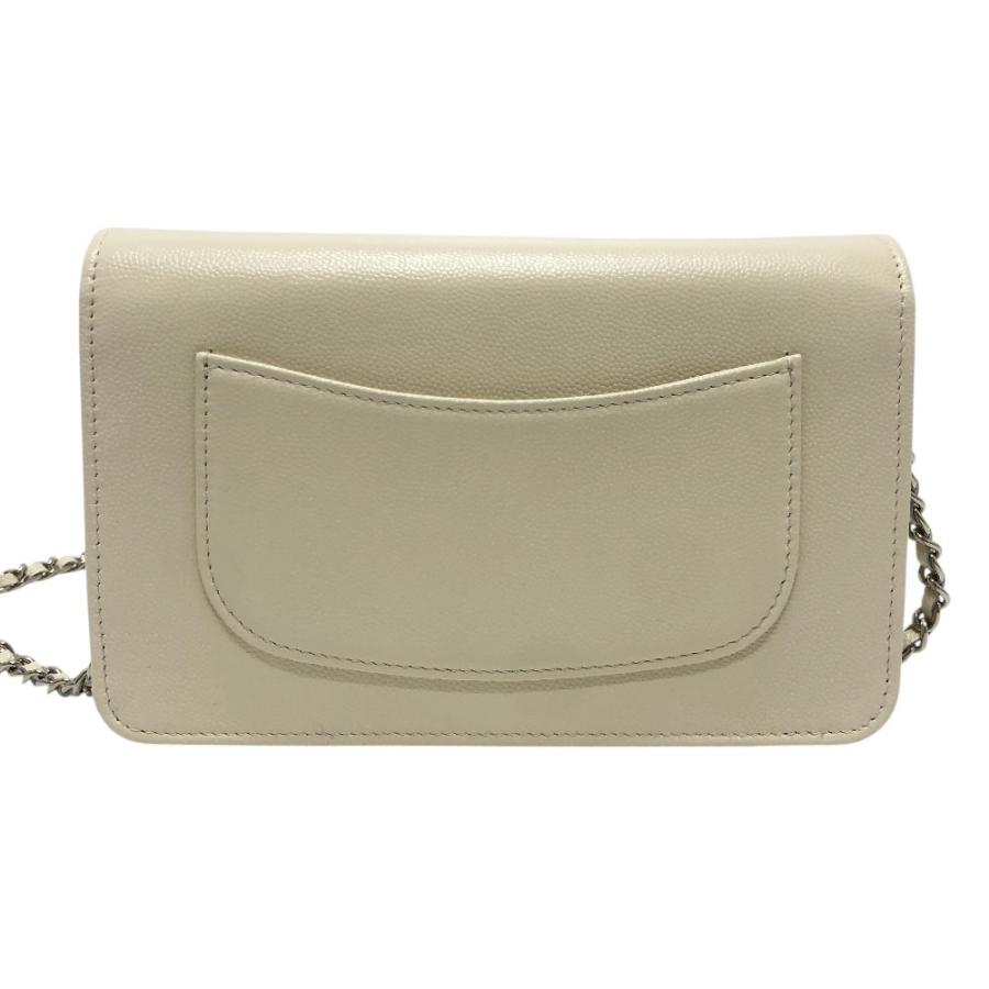 未使用 CHANEL シャネル AP4653 カバン チェーンウォレット メティエダール コレクション ショルダーバッグ ホワイト レディース【中古】_1