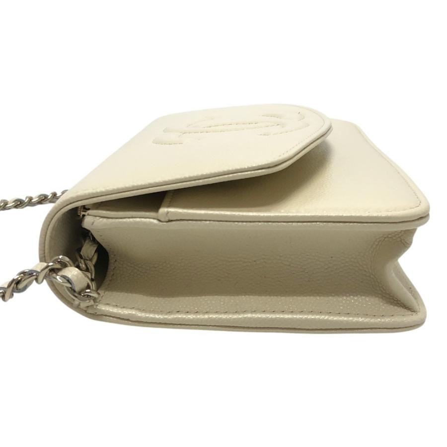 未使用 CHANEL シャネル AP4653 カバン チェーンウォレット メティエダール コレクション ショルダーバッグ ホワイト レディース【中古】_2
