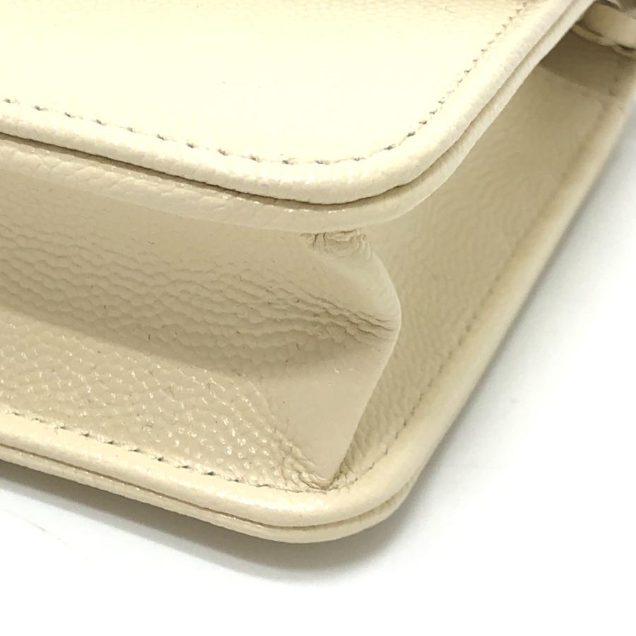 未使用 CHANEL シャネル AP4653 カバン チェーンウォレット メティエダール コレクション ショルダーバッグ ホワイト レディース【中古】_5