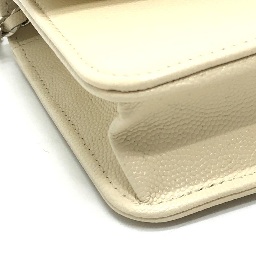 未使用 CHANEL シャネル AP4653 カバン チェーンウォレット メティエダール コレクション ショルダーバッグ ホワイト レディース【中古】_6