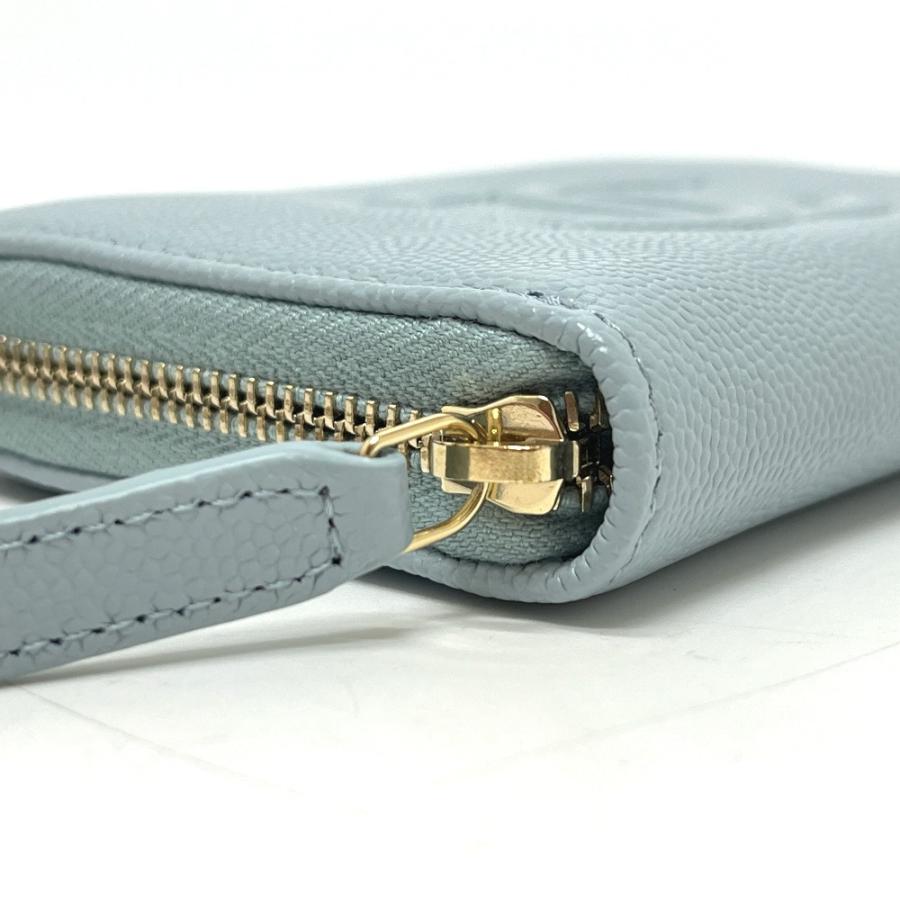 未使用 CHANEL シャネル AP4658 ココマーク メティエダール カードケース 財布 ウォレット コインケース ブルー レディース【中古】 | CHANEL | 02