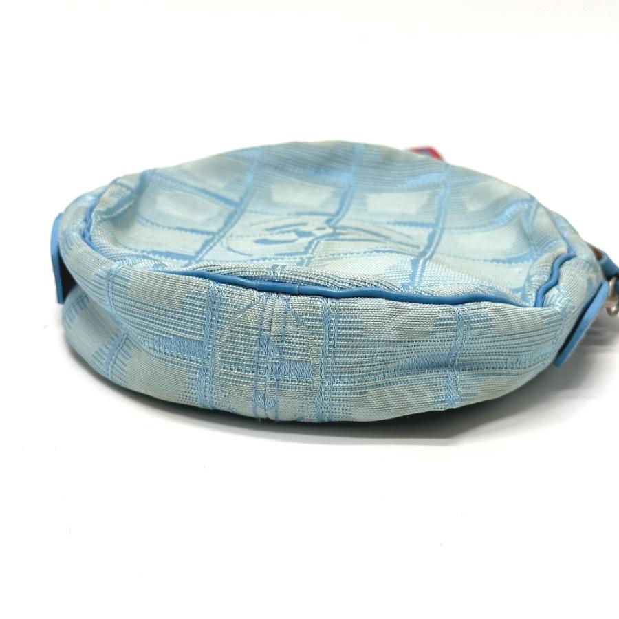 CHANEL シャネル ラウンド ストラップ付 スポーツ ポーチ ブルー レディース【中古】 | CHANEL | 02