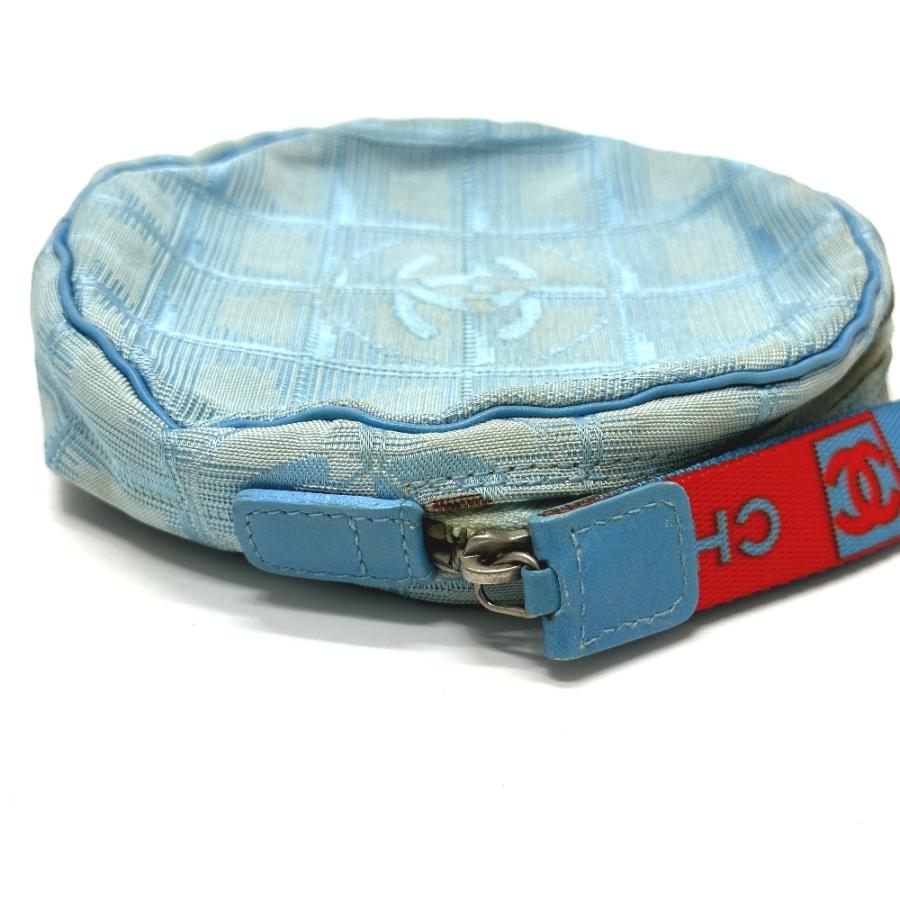 CHANEL シャネル ラウンド ストラップ付 スポーツ ポーチ ブルー レディース【中古】 | CHANEL | 04