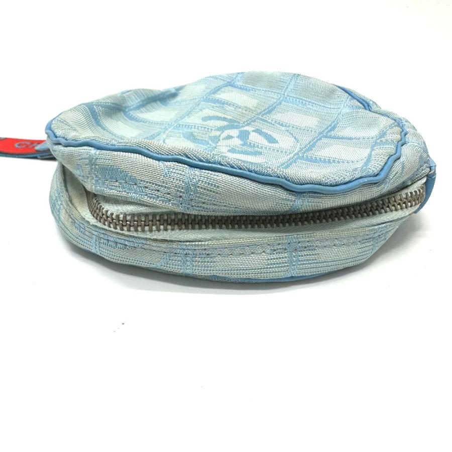 CHANEL シャネル ラウンド ストラップ付 スポーツ ポーチ ブルー レディース【中古】 | CHANEL | 07