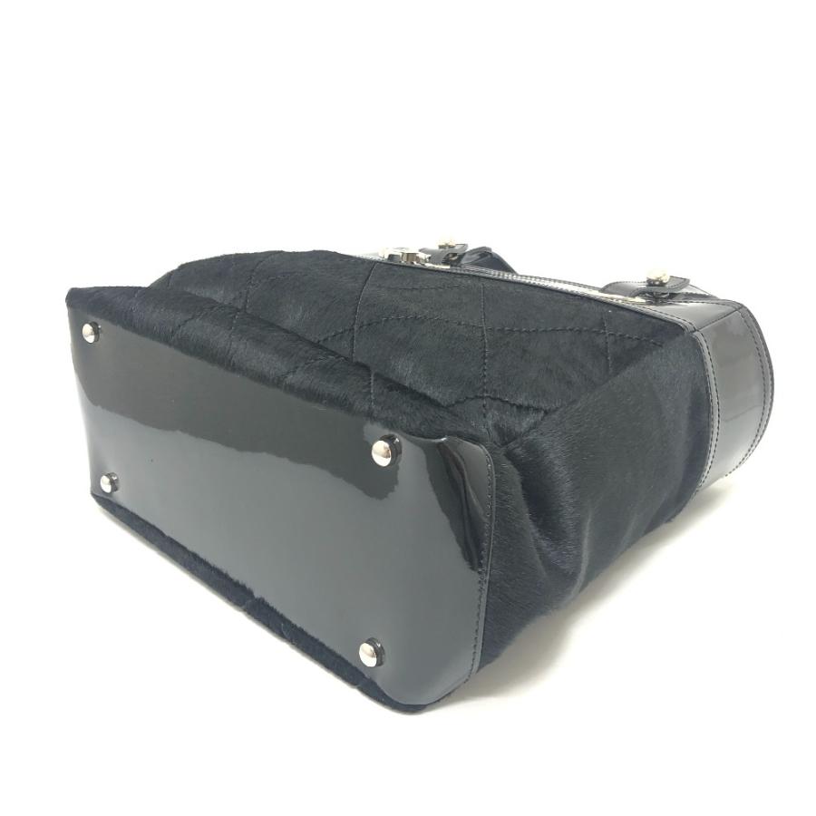 美品 CHANEL シャネル A34208 CC ココマーク パリビアリッツＰＭ エナメル×ハラコ×レザー トートバック カバン レディース【中古】 | CHANEL | 05