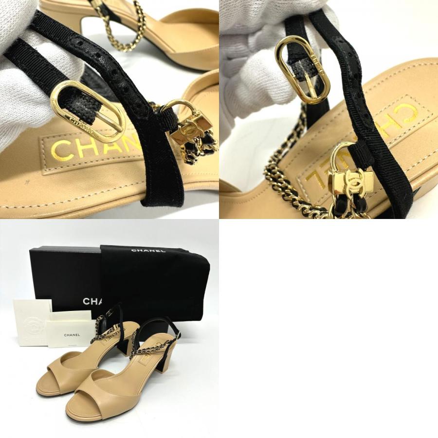 CHANEL シャネル G45094 ココマーク CC アンクルストラップ 2連 