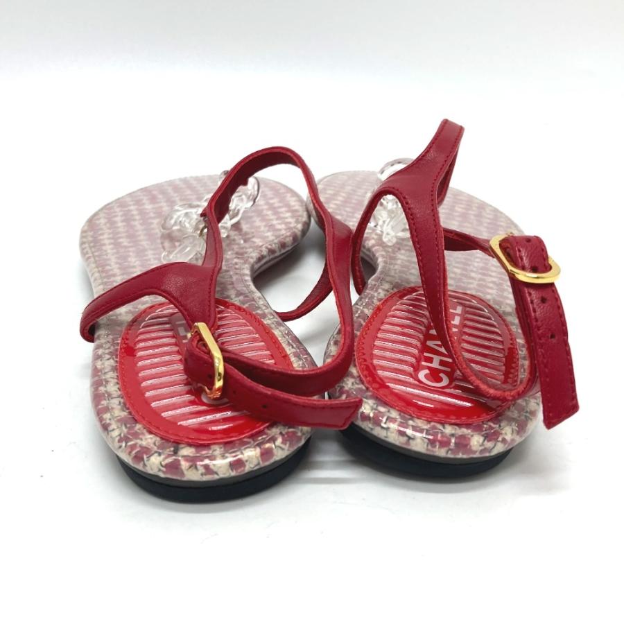 CHANEL（シャネル） ペタンコ フラット 靴 CC ココマーク ツイード 