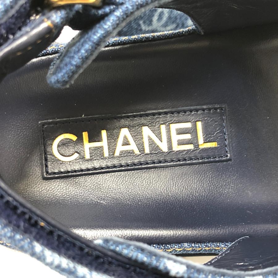 CHANEL 未使用 シャネル G35927 ココマーク スポーツ 23P サンダル