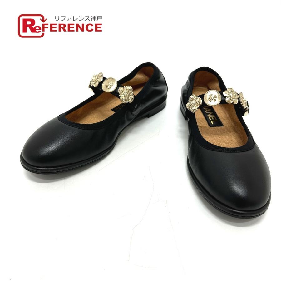 未使用 CHANEL シャネル G45778 メリージェーン フラット 24A サンダル ブラック レディース【中古】 | CHANEL