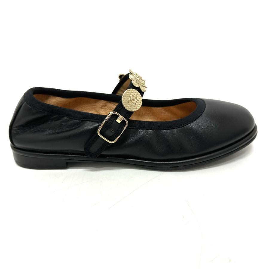 未使用 CHANEL シャネル G45778 メリージェーン フラット 24A サンダル ブラック レディース【中古】 | CHANEL | 02