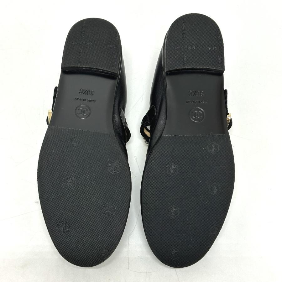 未使用 CHANEL シャネル G45778 メリージェーン フラット 24A サンダル ブラック レディース【中古】 | CHANEL | 07