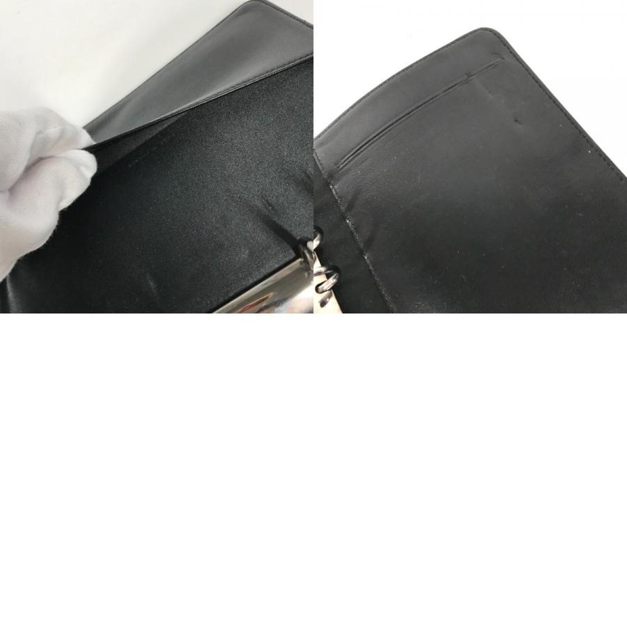 CHANEL シャネル ロゴ システム手帳 ステーショナリー ニュートラベルライン 手帳カバー ブラック レディース【中古】 | CHANEL | 09