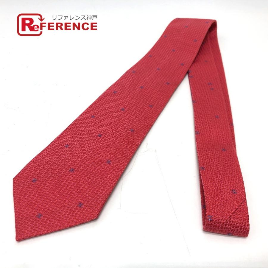 CHANEL シャネル ココマーク 総柄 小柄 ネクタイ レッド メンズ【中古】 | CHANEL