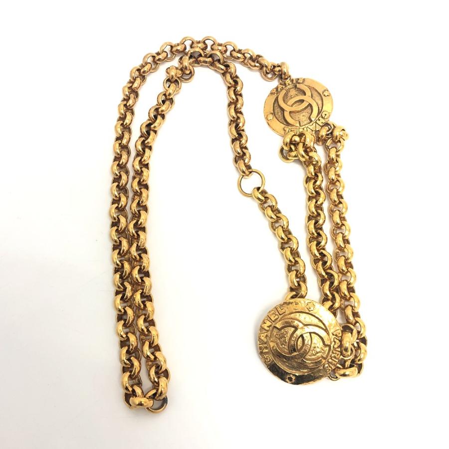 CHANEL シャネル ココマーク ロゴ チェーンベルト チェーン 小物 ベルト ゴールド レディース【中古】 | CHANEL | 01