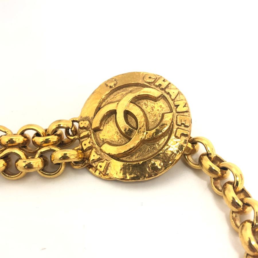 CHANEL シャネル ココマーク ロゴ チェーンベルト チェーン 小物 ベルト ゴールド レディース【中古】 | CHANEL | 02