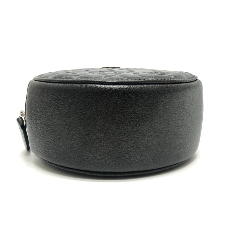 美品 CHANEL シャネル カメリア CC ココマーク ロゴ 斜め掛け カバン ラウンド ミニ ショルダーバッグ グレー レディース【中古】 | CHANEL | 04