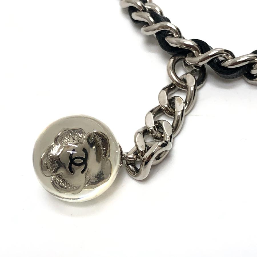 美品 CHANEL シャネル カメリア CC ココマーク ロゴ 斜め掛け カバン ラウンド ミニ ショルダーバッグ グレー レディース【中古】 | CHANEL | 06