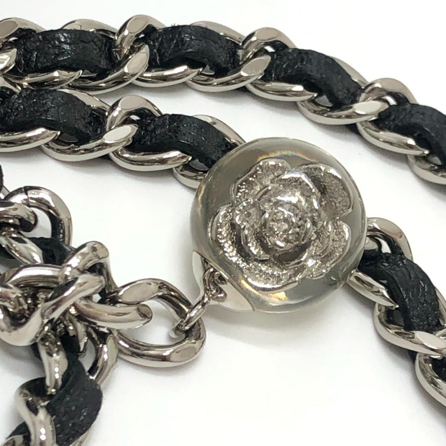 美品 CHANEL シャネル カメリア CC ココマーク ロゴ 斜め掛け カバン ラウンド ミニ ショルダーバッグ グレー レディース【中古】 | CHANEL | 07