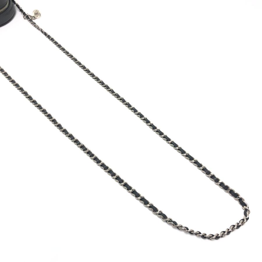 美品 CHANEL シャネル カメリア CC ココマーク ロゴ 斜め掛け カバン ラウンド ミニ ショルダーバッグ グレー レディース【中古】 | CHANEL | 08