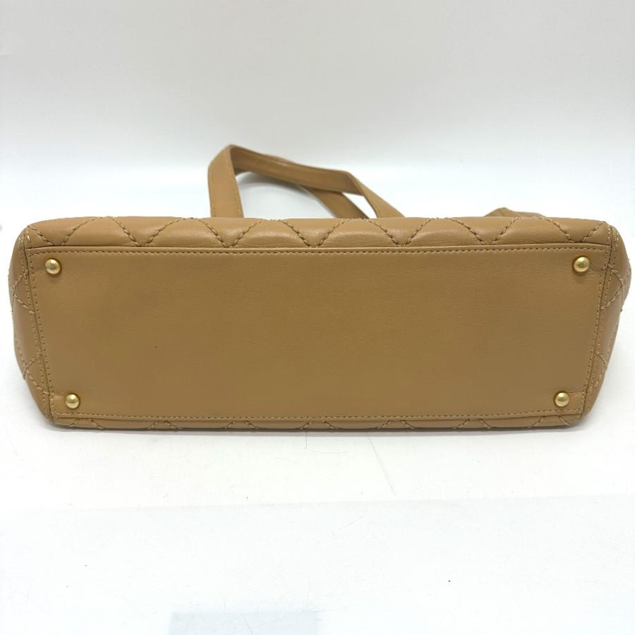 CHANEL シャネル ワイルドステッチ カバン ポーチ付き トートバッグ カーフスキン ベージュ レディース【中古】 | CHANEL | 02