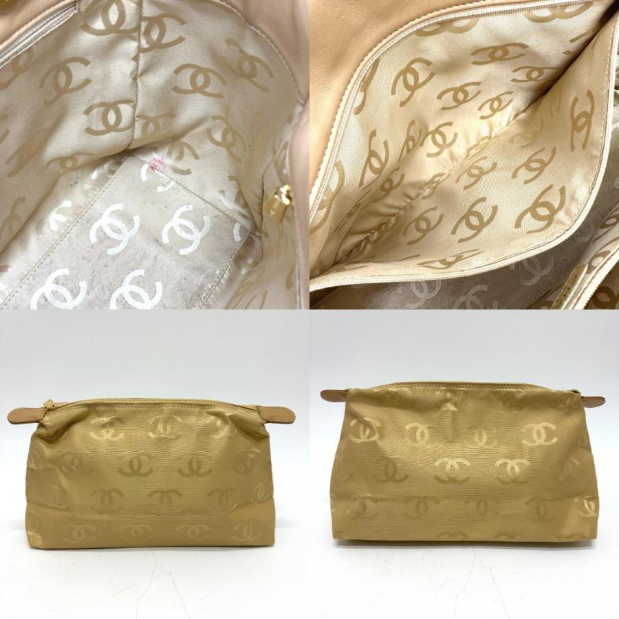 CHANEL シャネル ワイルドステッチ カバン ポーチ付き トートバッグ カーフスキン ベージュ レディース【中古】 | CHANEL | 08