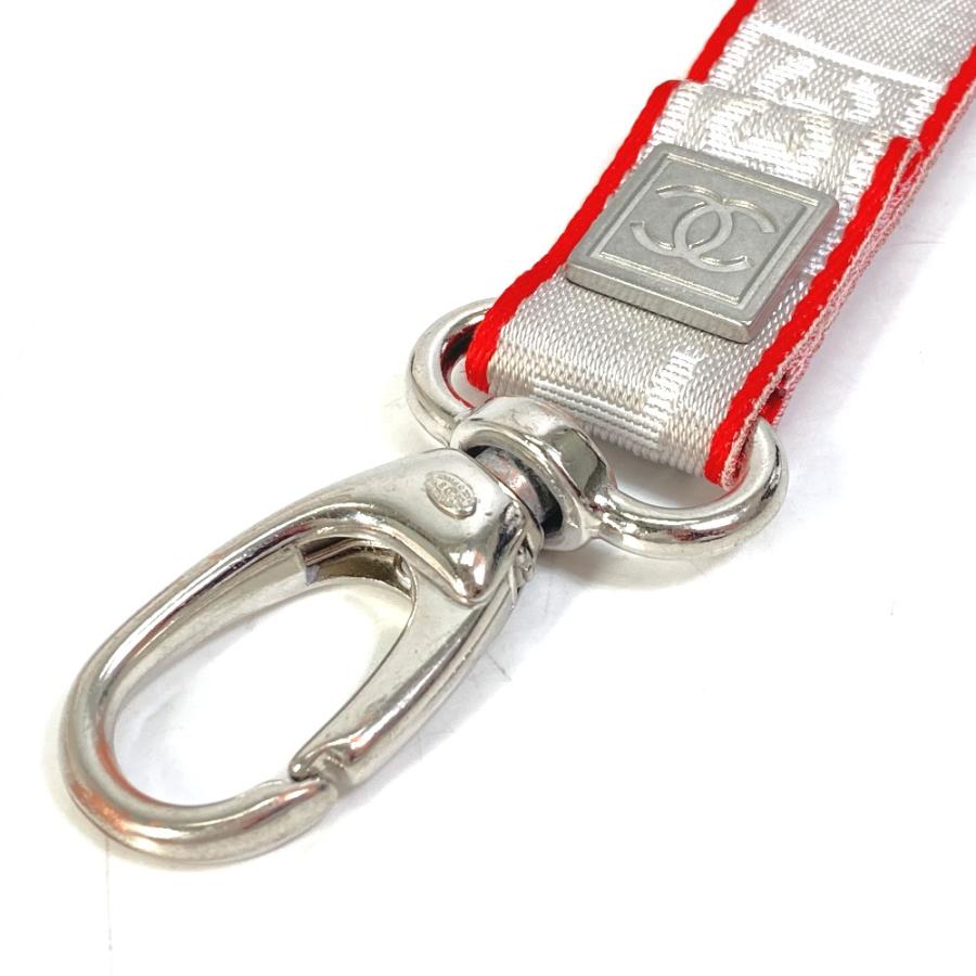 CHANEL シャネル CC ココマーク 05S スポーツ ネックストラップ ストラップ キャンバス グレー レディース【中古】 | CHANEL | 01
