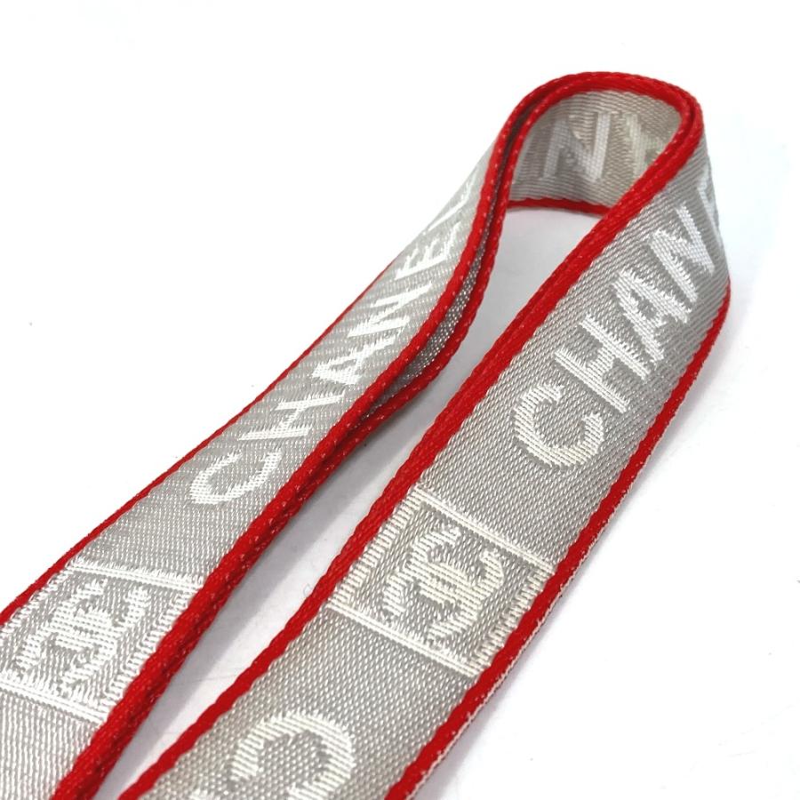 CHANEL シャネル CC ココマーク 05S スポーツ ネックストラップ ストラップ キャンバス グレー レディース【中古】 | CHANEL | 04