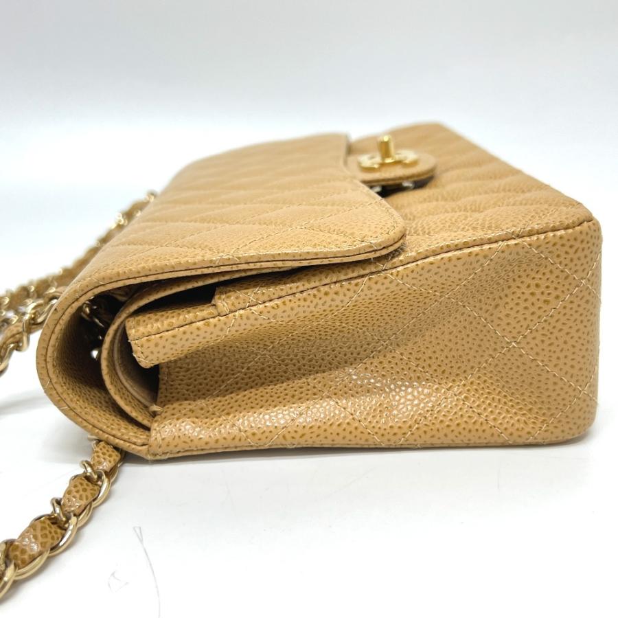 CHANEL シャネル A01112 マトラッセ25 マトラッセ 25 Wチェーン カバン バッグ ショルダーバッグ ベージュ レディース【中古】の画像